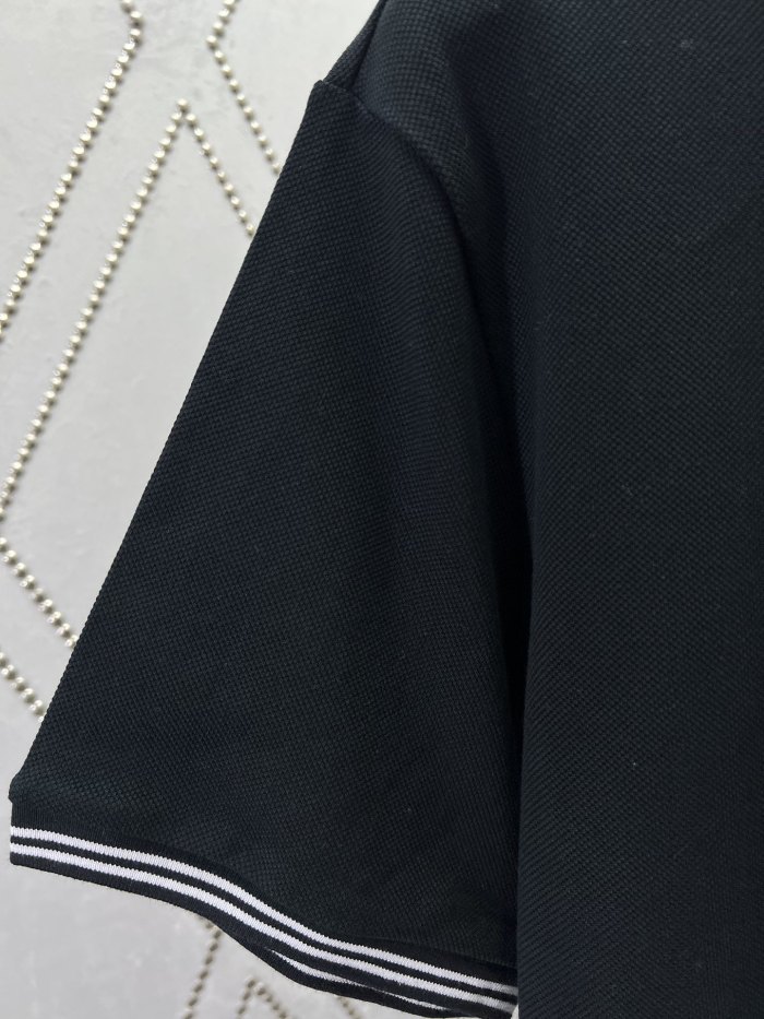 DIOR  CD Icon Polo Shirt White Cotton Piqué