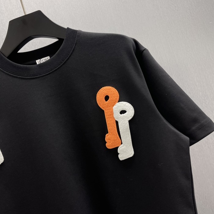 LOEWE Glow-in-the-dark key embroidered T-shirt