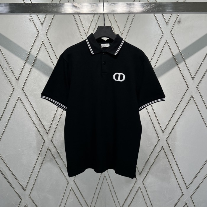 DIOR  CD Icon Polo Shirt White Cotton Piqué
