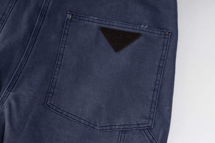Prada SS25 Carpenter Pants in Navy