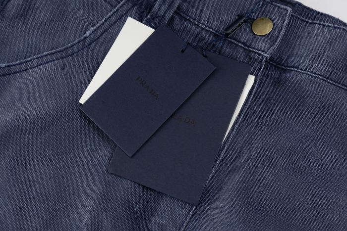 Prada SS25 Carpenter Pants in Navy