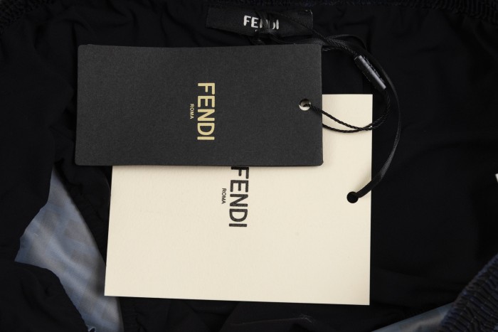 Fendi Swim Shorts Technical fabric Blue