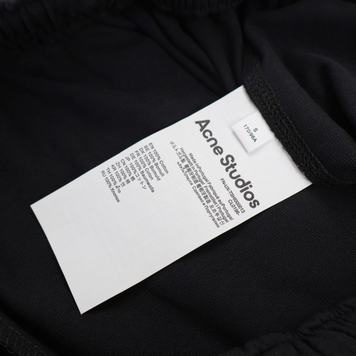 Acne Studios - Cotton sweat shorts - Black