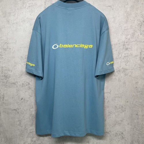 Balenciaga - Oversized Button-Down Collar Striped Cotton T-shirt