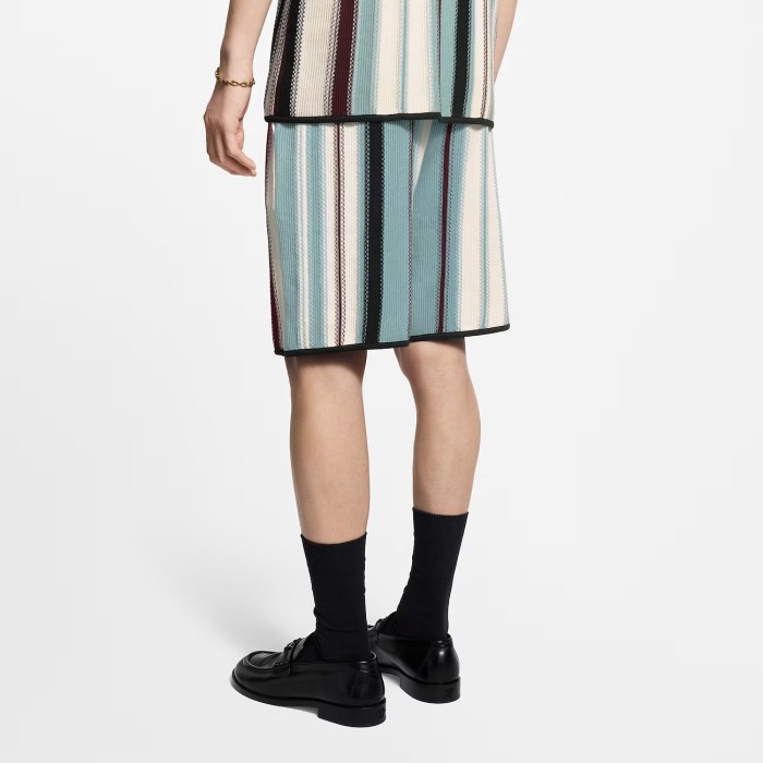 Louis Vuitton Striped Crochet Shorts - Men