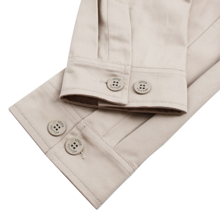 LOUIS VUITTON Flocked Casual Cotton Overshirt - Ready to Wear