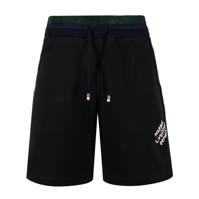LOUIS VUITTON Cotton Jersey College Shorts - Luxury Black