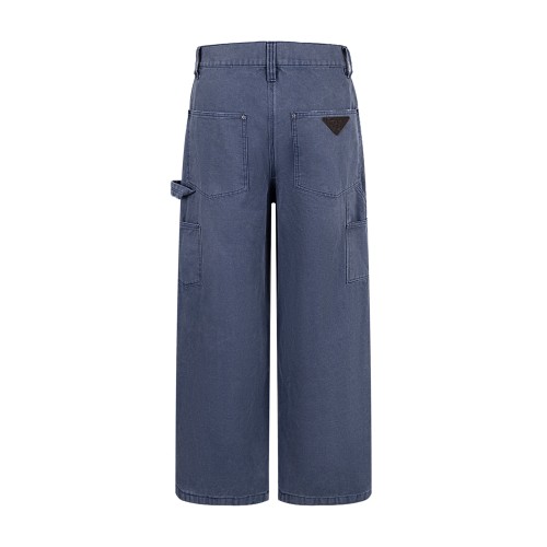 Prada SS25 Carpenter Pants in Navy
