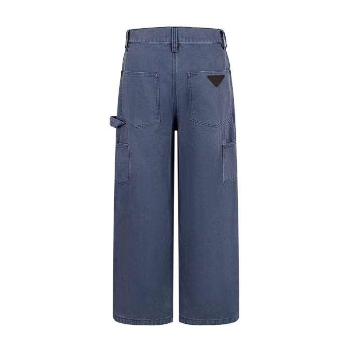 Prada SS25 Carpenter Pants in Navy