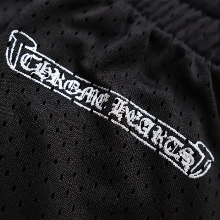 Chrome Hearts Sports Mesh Varsity Shorts Black