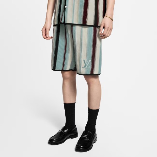 Louis Vuitton Striped Crochet Shorts - Men