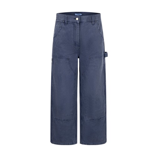 Prada SS25 Carpenter Pants in Navy