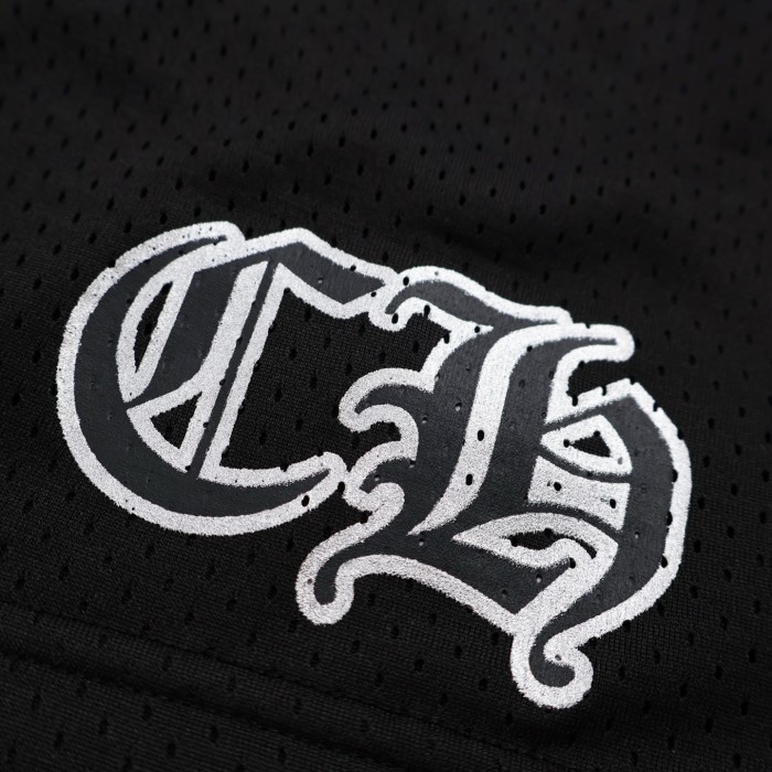 Chrome Hearts Sports Mesh Varsity Shorts Black