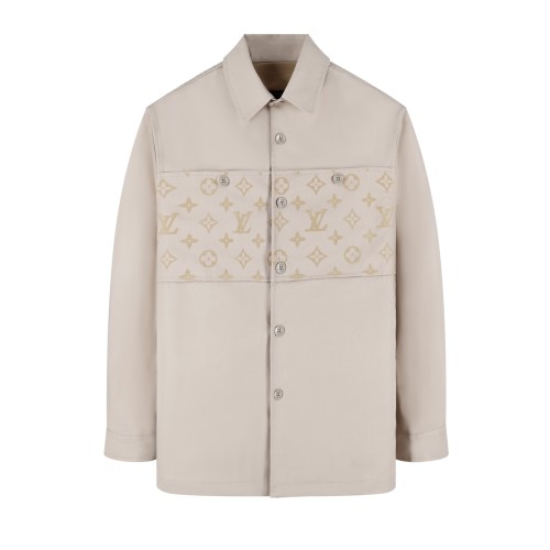 LOUIS VUITTON Flocked Casual Cotton Overshirt - Ready to Wear