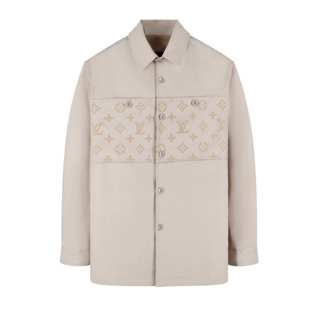 LOUIS VUITTON Flocked Casual Cotton Overshirt - Ready to Wear