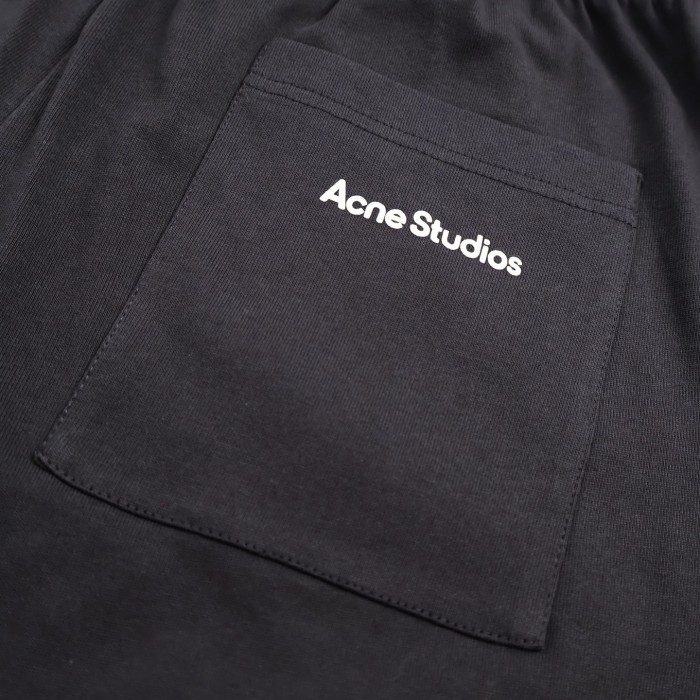 Acne Studios - Cotton sweat shorts - Black