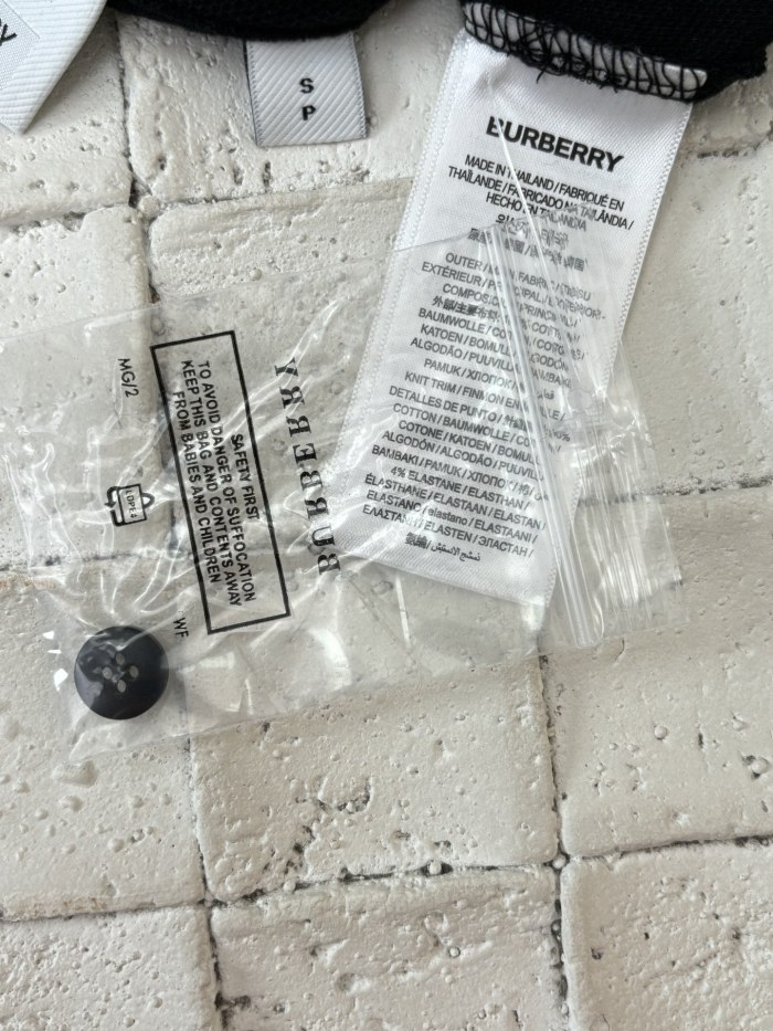 Burberry Cotton Polo Shirt in Coal blue - Men