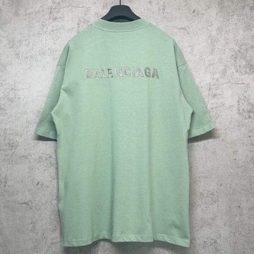 Balenciaga Back Reflective T-shirt Medium Fit in Sage Green