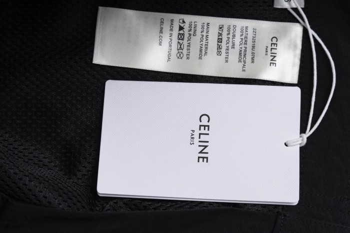 CELINE TRIOMPHE SWIM SHORTS IN NYLON - BLACK