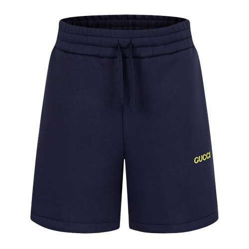GUCCI Jersey shorts with patch in blue