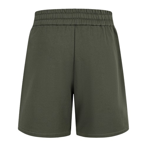 GUCCI Embroidered jersey shorts in dark green