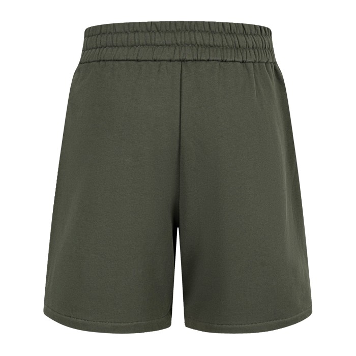 GUCCI Embroidered jersey shorts in dark green