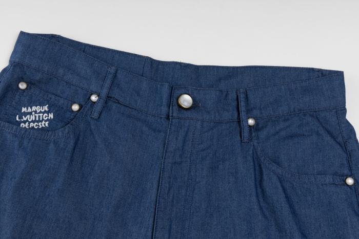 Louis Vuitton Embroidered Chambray Shorts - Men
