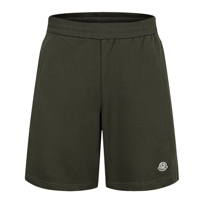 Moncler x Mercedes-Benz by Nigo Military green cotton Bermuda shorts