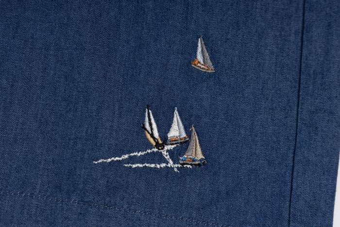 Louis Vuitton Embroidered Chambray Shorts - Men