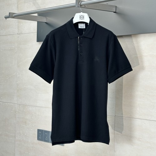 Burberry Cotton Polo Shirt in Coal blue - Men