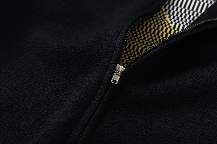 Rhude Moonlight Knit Zip Up Hoodie Black Hoodies