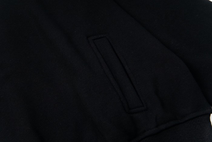 Rhude Grey Embroidered Quarter-Zip Sweater