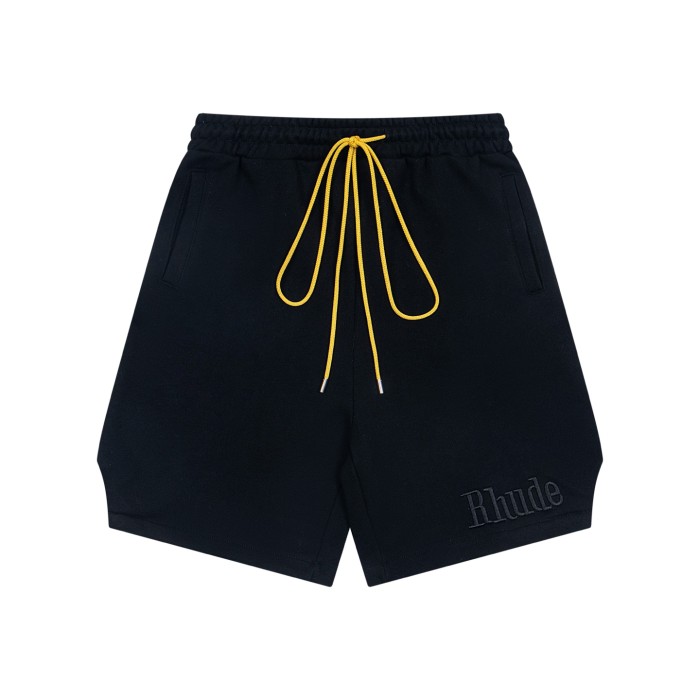 Rhude Green Logo Sweat Shorts