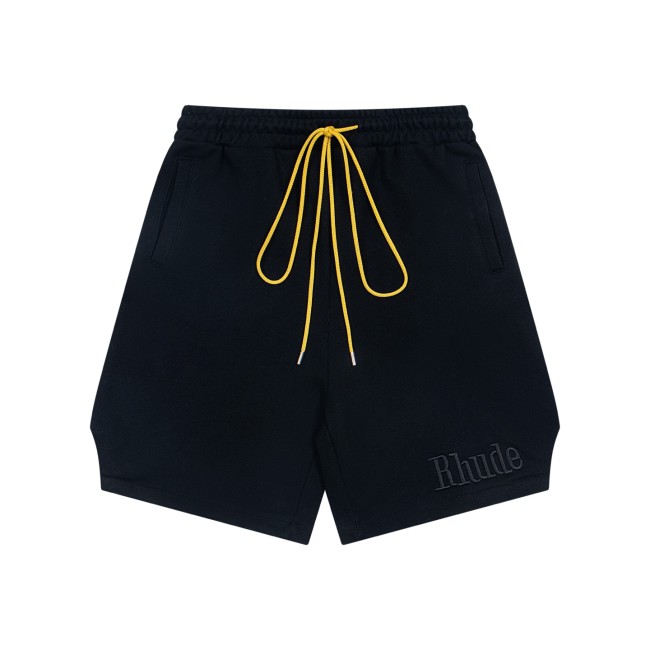 Rhude Green Logo Sweat Shorts