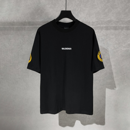 Balenciaga Men's Uniform Merch Oversized T-shirt in Black Faded