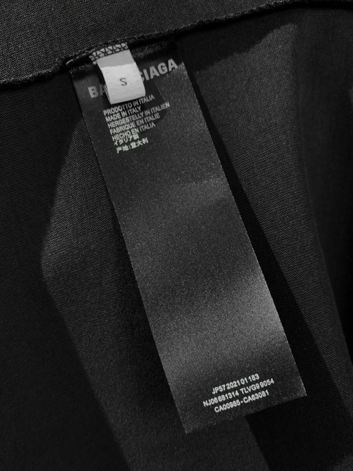 Balenciaga Men's Uniform Merch Oversized T-shirt in Black Faded
