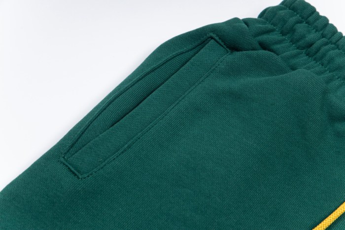 Rhude Green Logo Sweat Shorts