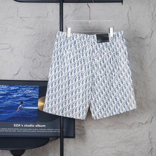 DIOR Bermuda Dior Oblique Denim di cotone blue