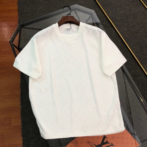 LOEWE Jacquard Relaxed fit T-shirt in cotton White