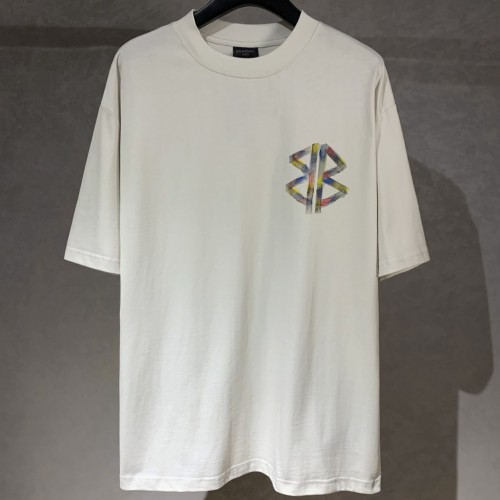 Balenciaga painted BB short-sleeved T-shirt