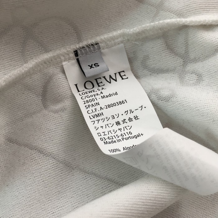 LOEWE Jacquard Relaxed fit T-shirt in cotton White