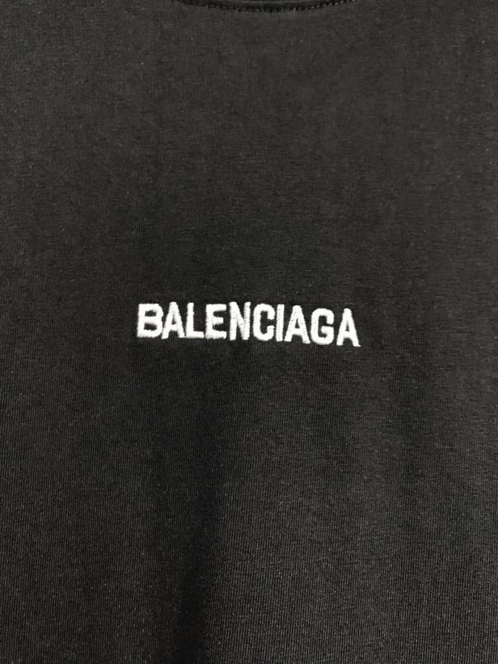 Balenciaga Men's Uniform Merch Oversized T-shirt in Black Faded