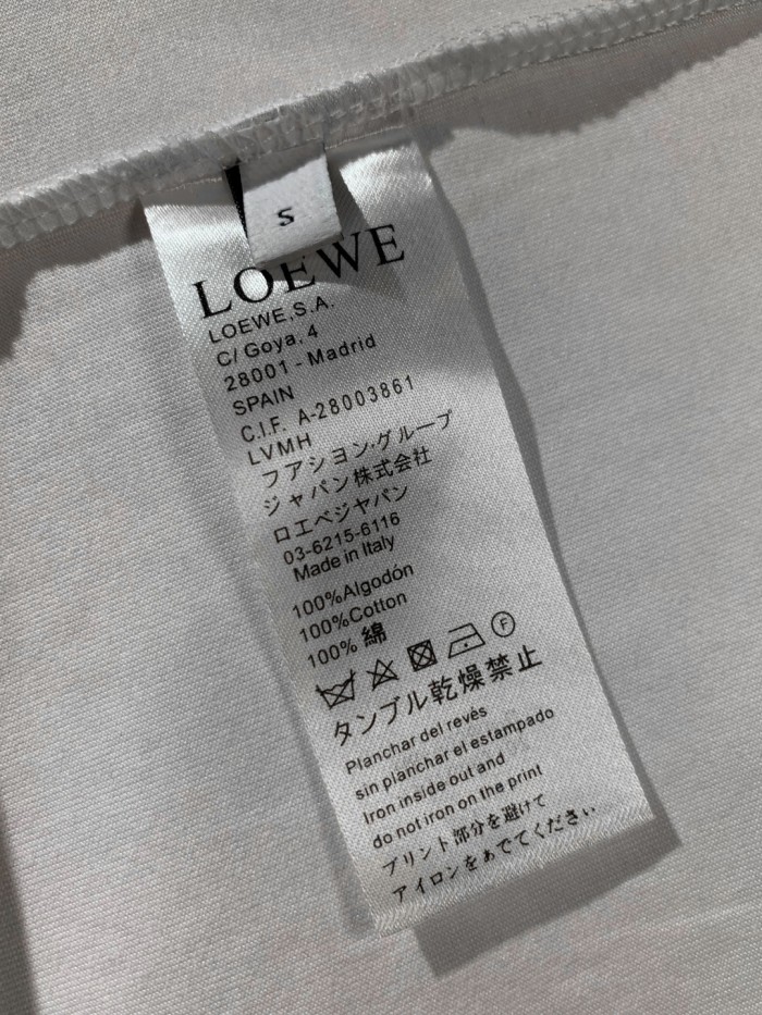 Loewe LOGO hand-painted round neck short-sleeved T-shirt