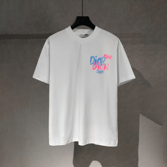 Dior Graffiti LOGO Short Sleeve T-shirt