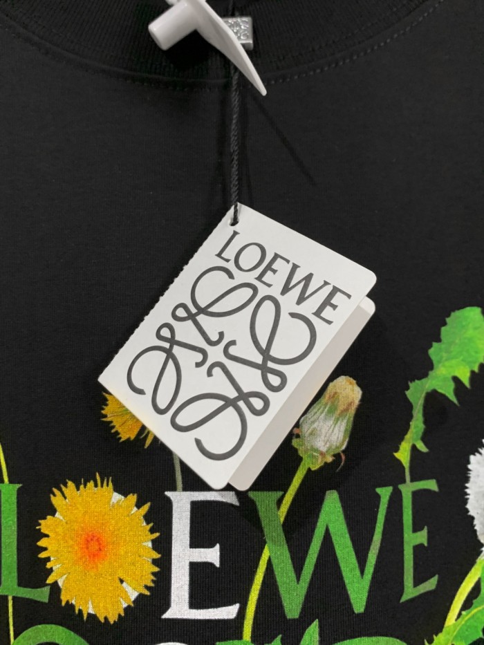Loewe - Anagram Flowers Embroidered Cotton-Jersey T-shirt