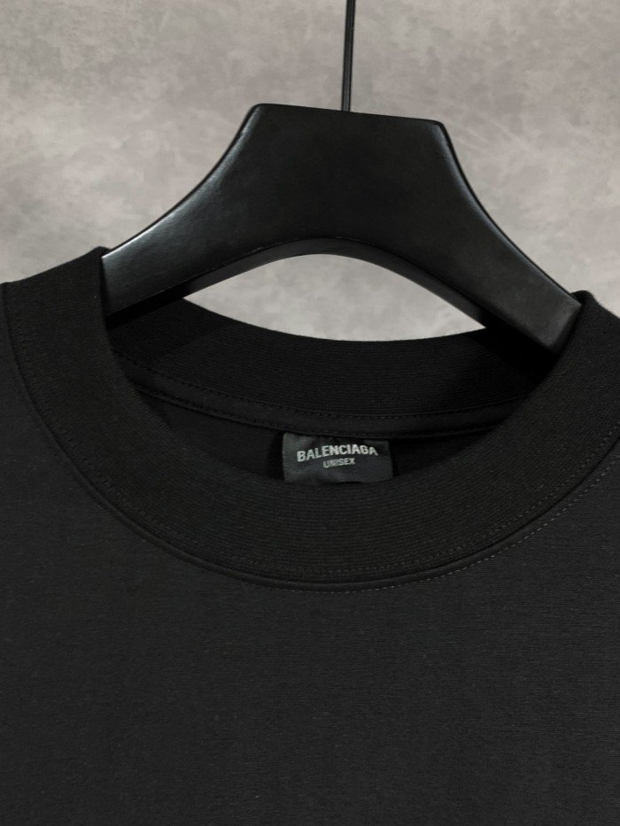 Balenciaga painted BB short-sleeved T-shirt