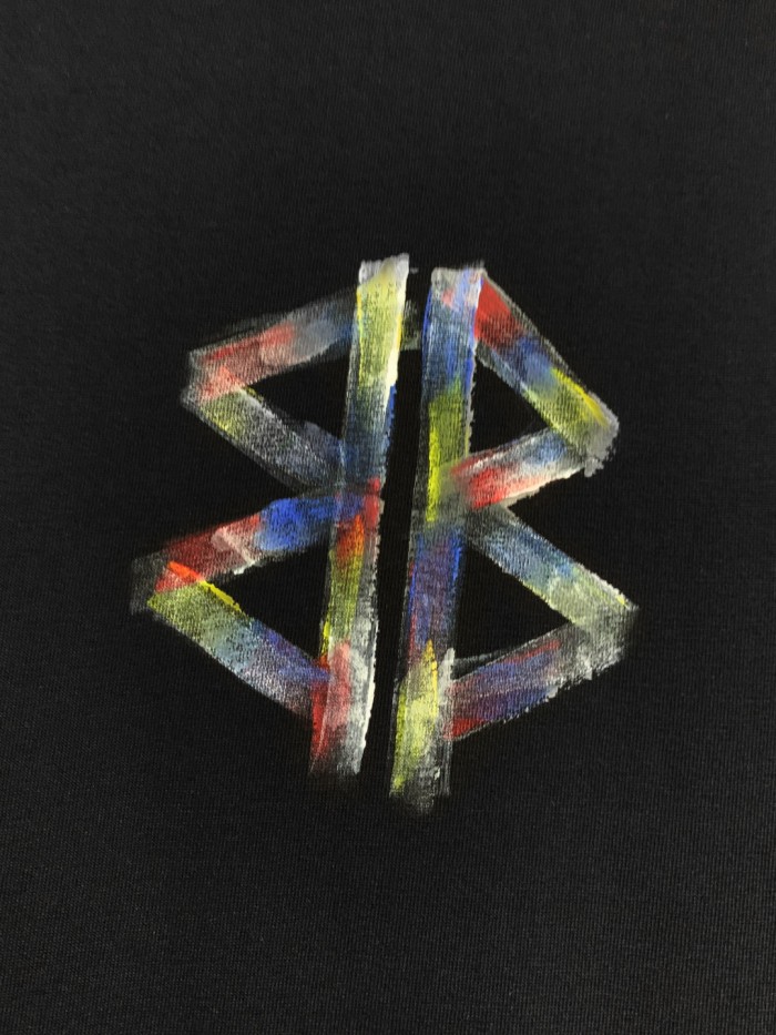 Balenciaga painted BB short-sleeved T-shirt