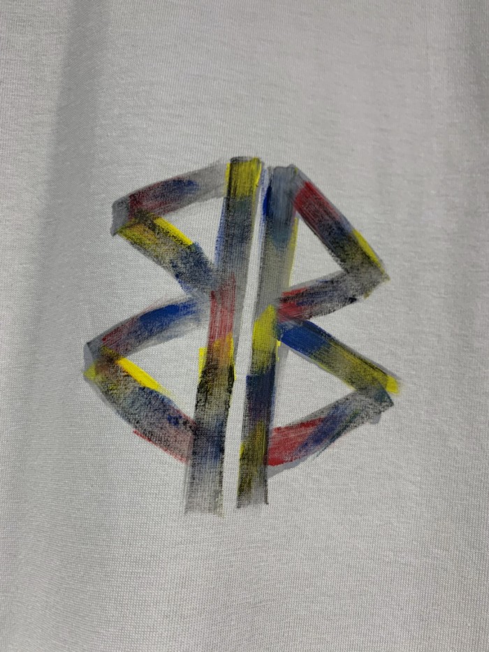 Balenciaga painted BB short-sleeved T-shirt