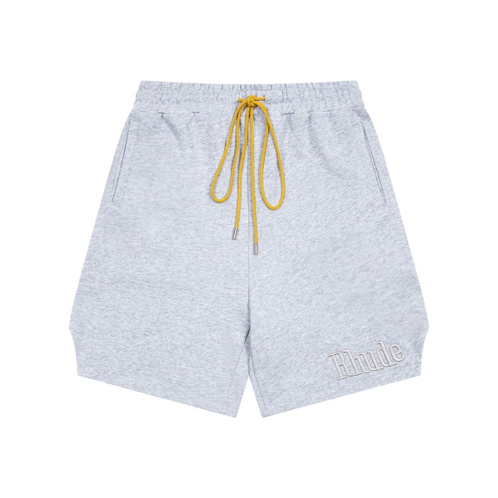 Rhude Green Logo Sweat Shorts