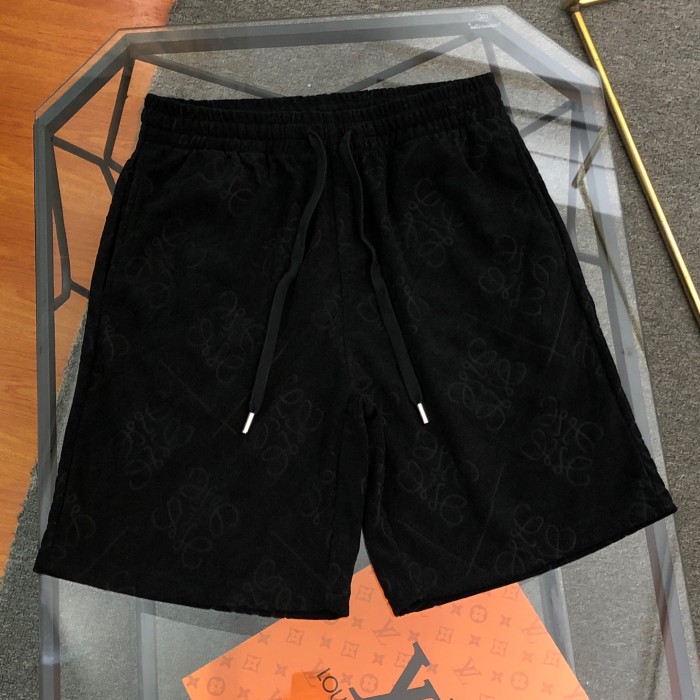 LOEWE Relaxed fit Shorts in cotton White / Black